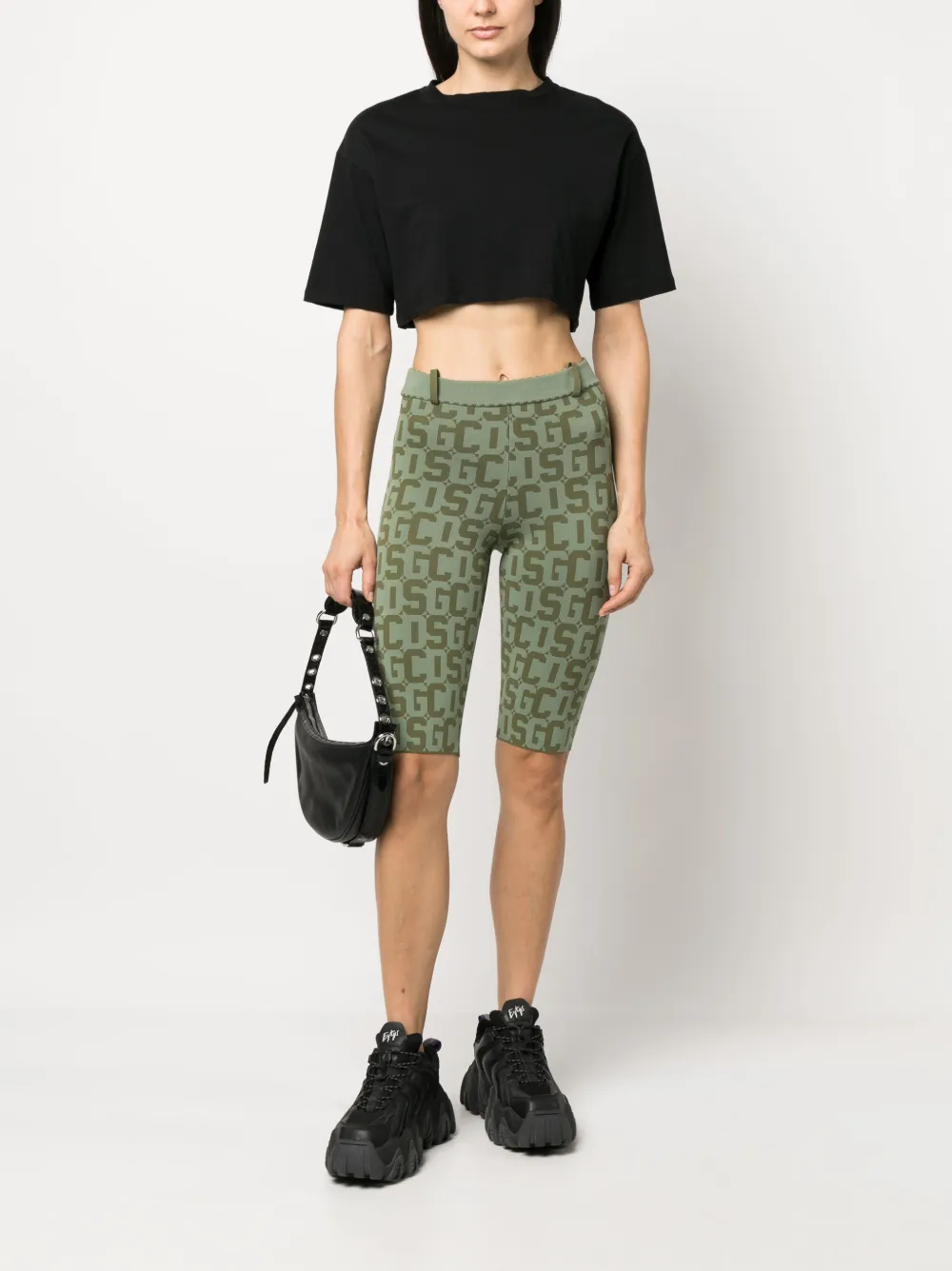 Gcds Cropped legging - Groen