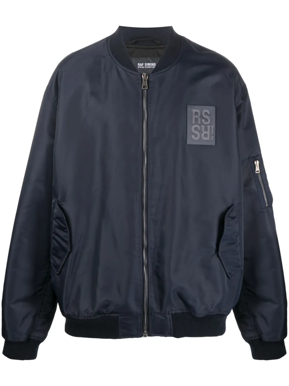 Raf Simons Oversized logopatch Bomber Jacket Farfetch