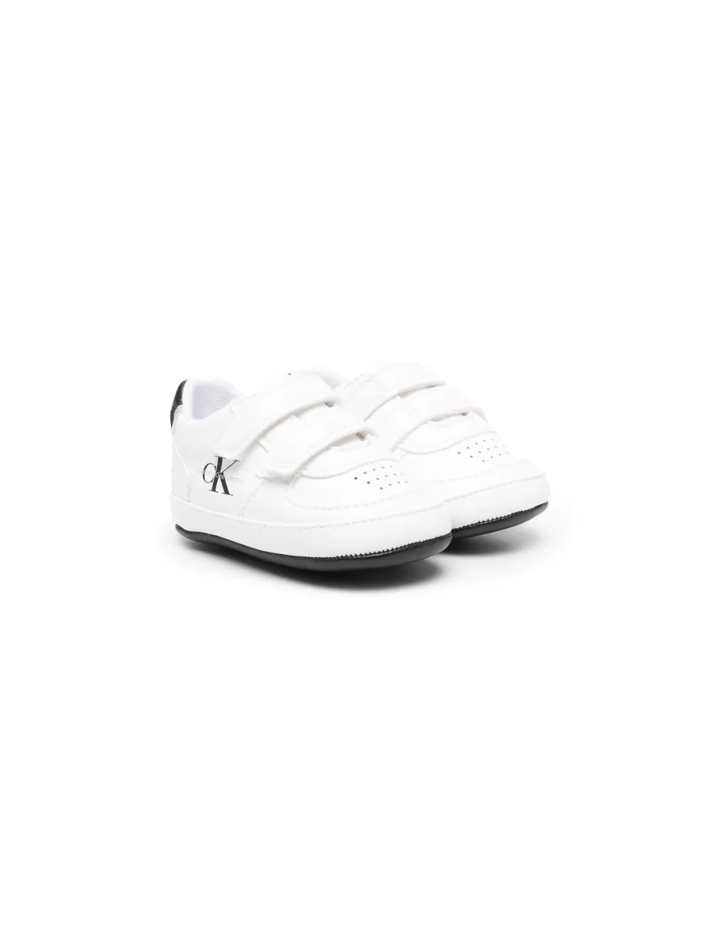 Calvin Klein Babies' Recycled Velcro Trainers In White