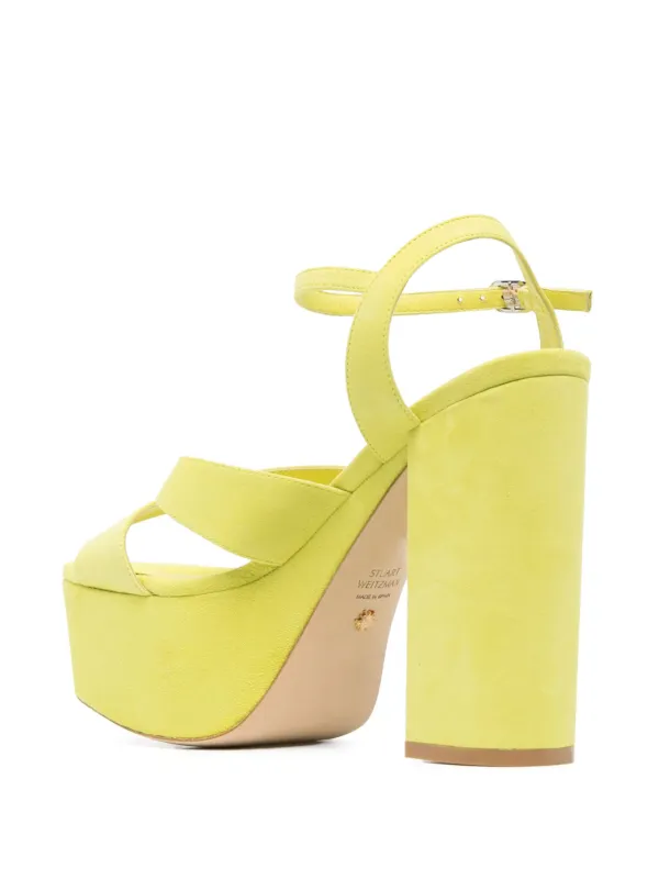 Green platform sandals deals