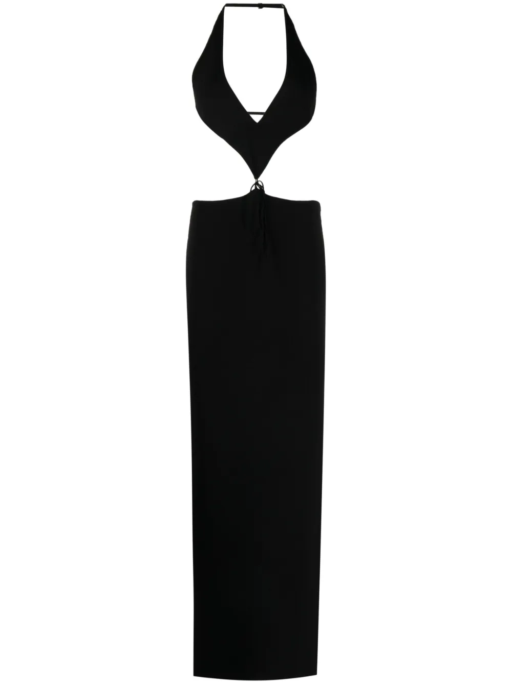 Aya Muse cut out-detail long dress - Black