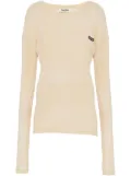 Miu Miu garment-dyed mini dress - Neutrals