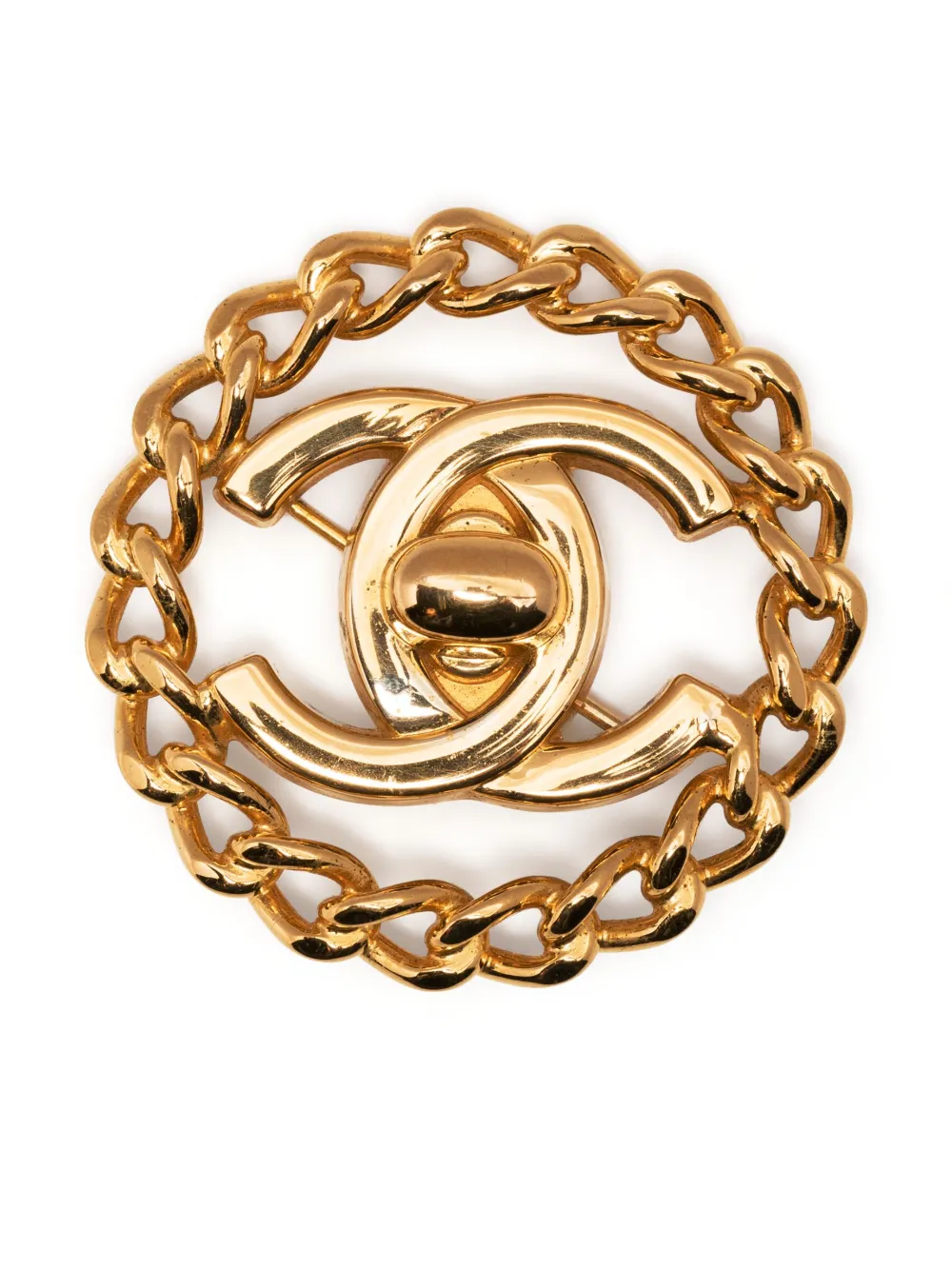 CHANEL Pre-Owned 1997 CC turn-lock brooch