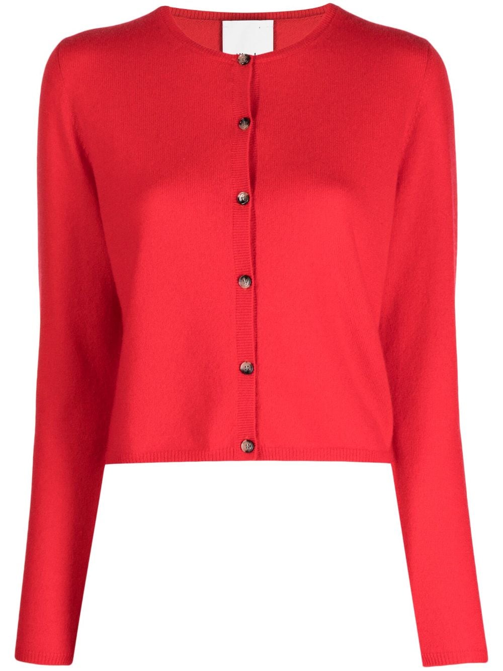 Allude round-neck cashmere cardigan - Red