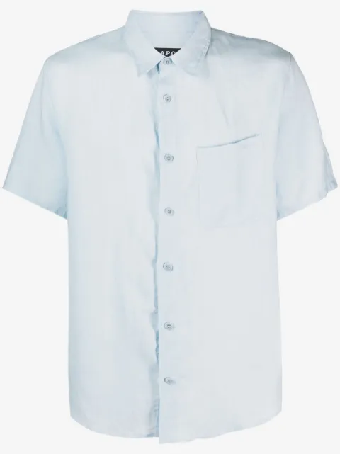 A.P.C. short-sleeve linen shirt
