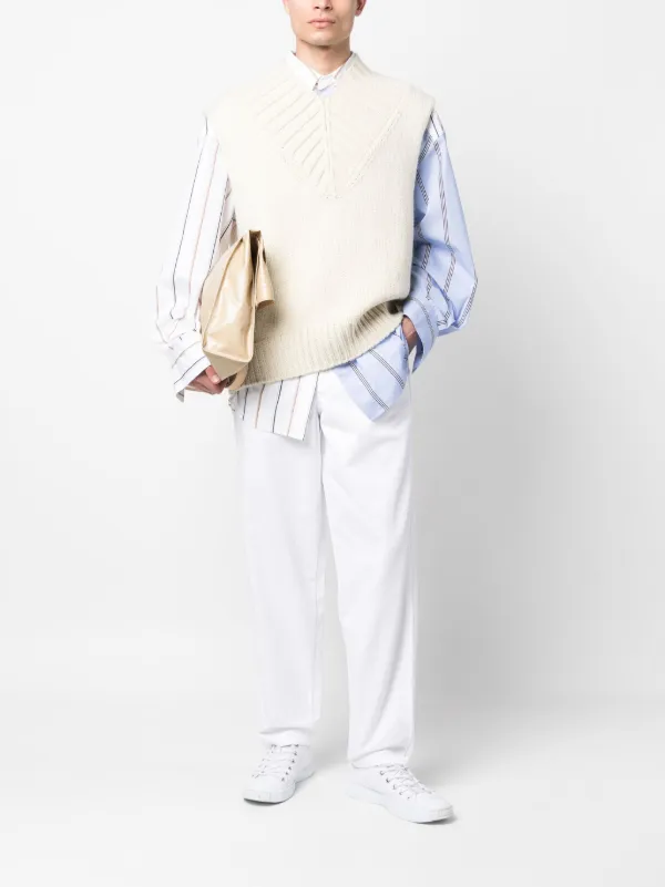Comme Des Garçons Shirt straight-leg Trousers | White | FARFETCH