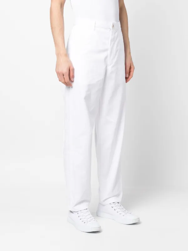 【送料&関税込】Comme des GarAons Pants In White Polyester Comme des Garçons Comme des Garçons Suspender Trousers Poly