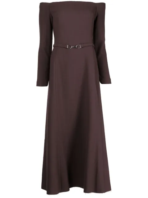 Gabriela Hearst off-shoulder flared dress