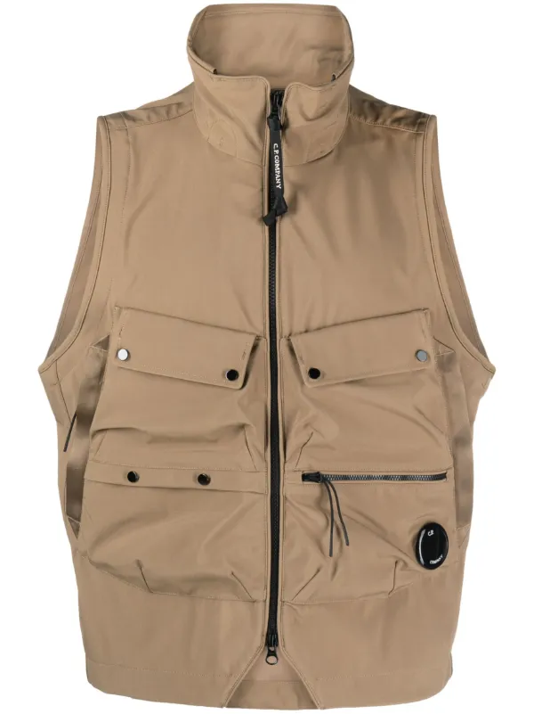 C.P. Company Lens-detail multi-pocket Vest - Farfetch