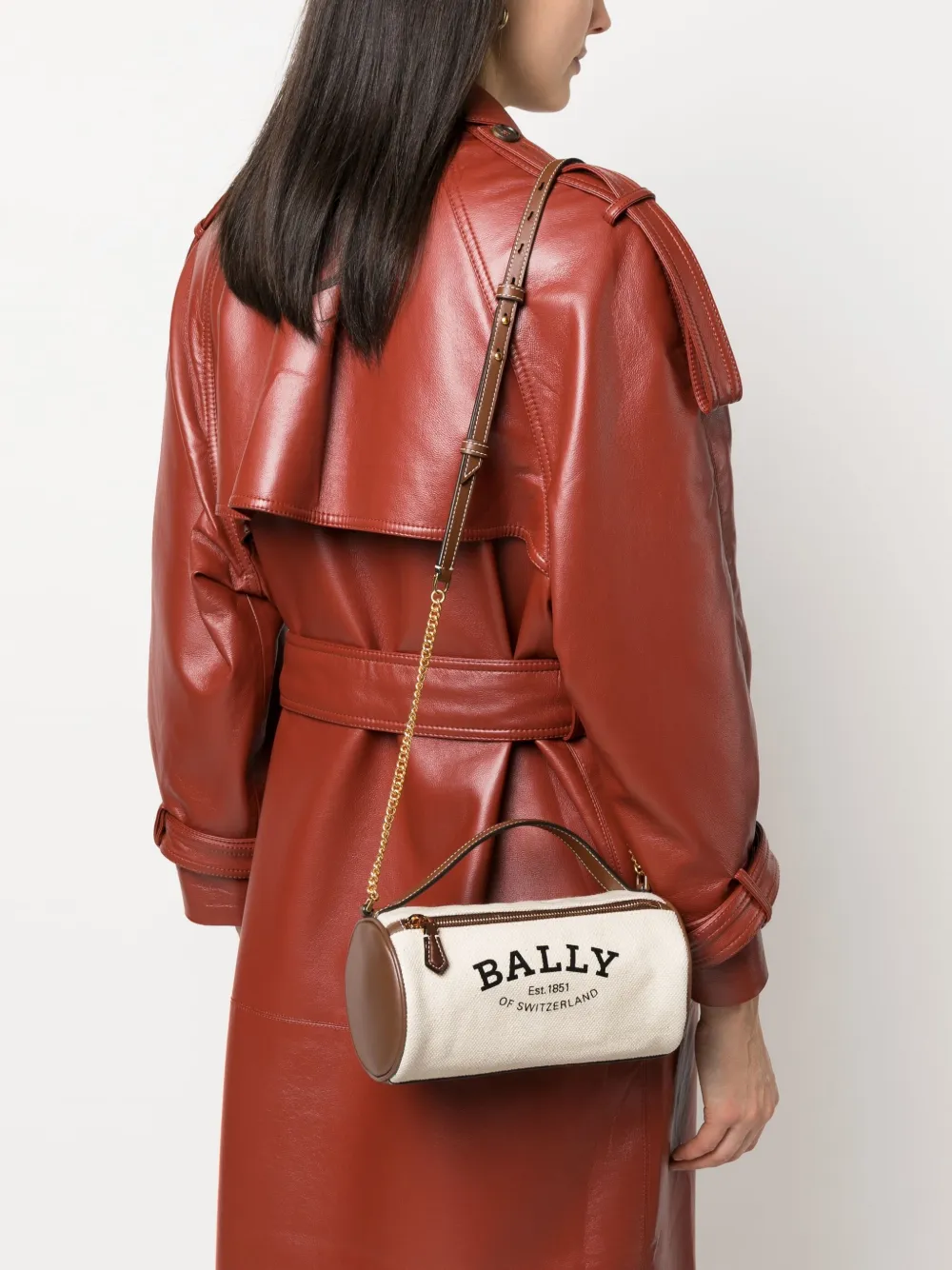 Bally Calyn crossbodytas met logo - Beige