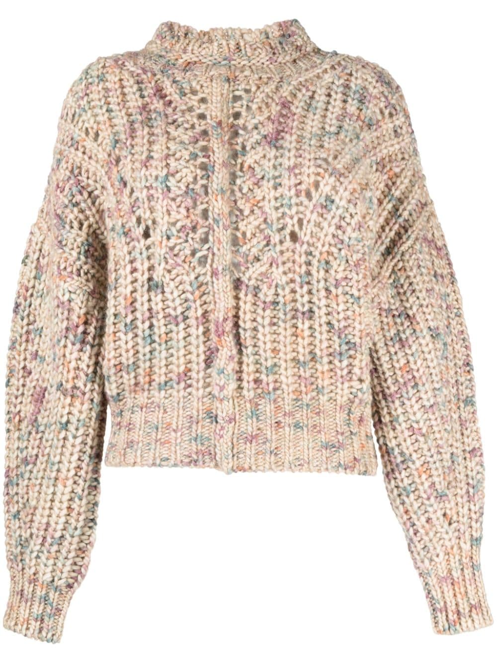 Shop Isabel Marant Étoile Jallen Chunky-knit Jumper In Mehrfarbig