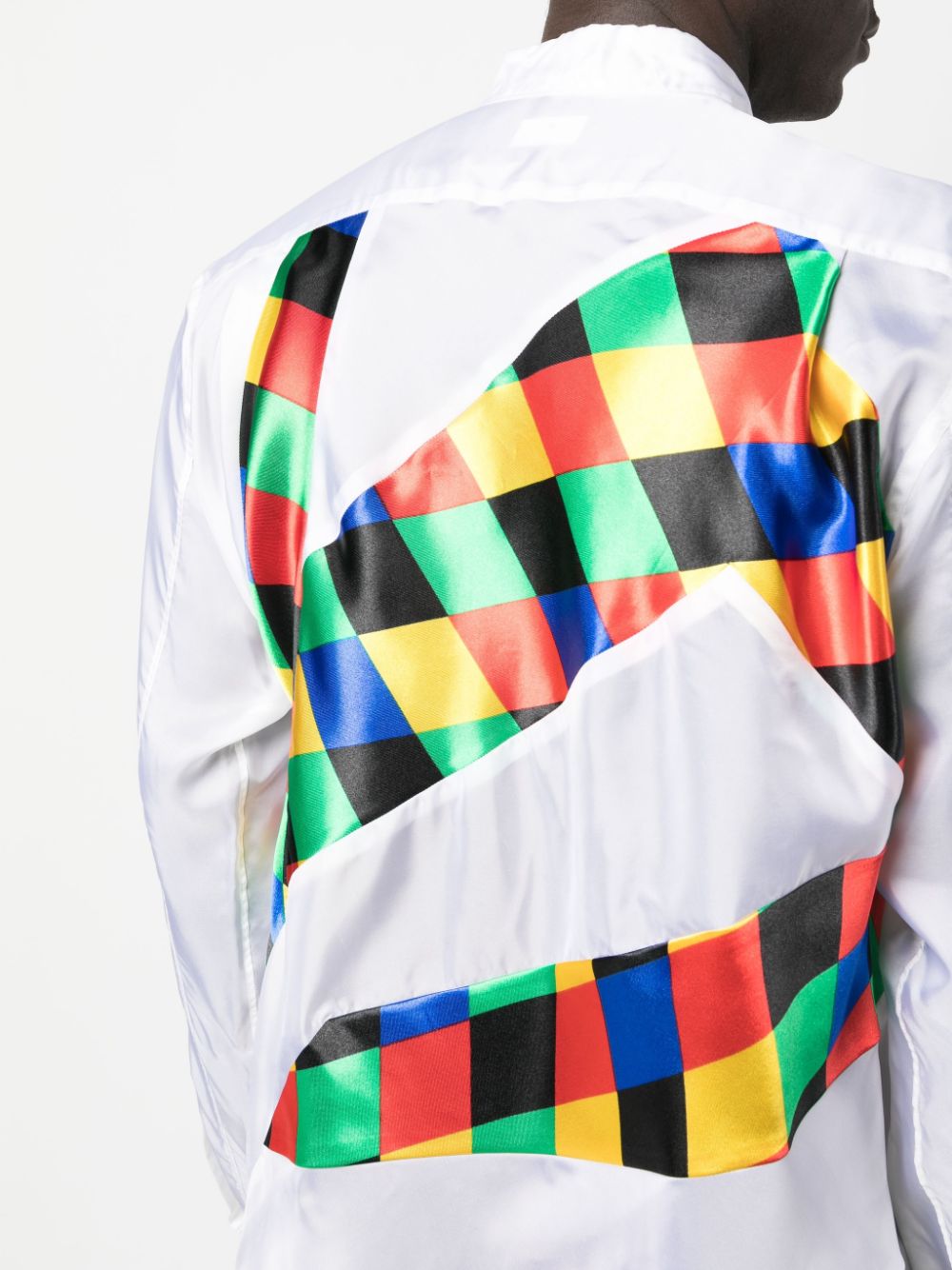 Comme des Garcons Homme Plus patchwork-detail long-sleeve shirt Men