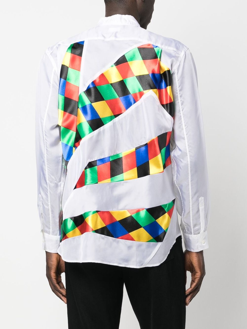 Comme des Garcons Homme Plus patchwork-detail long-sleeve shirt Men