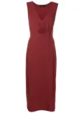 Alcaçuz Lighthouse cut-out dress - Red