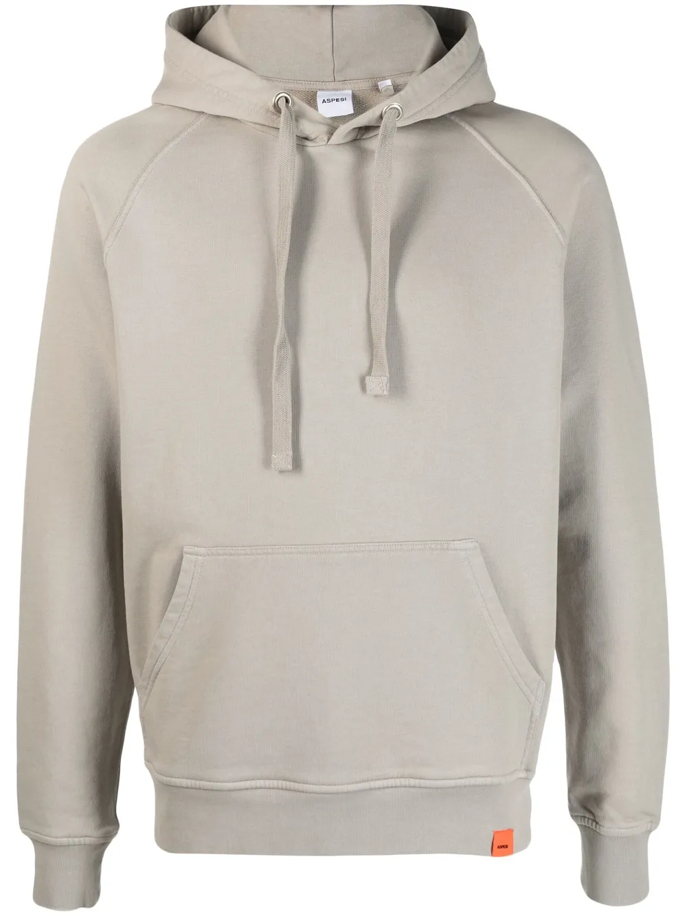 ASPESI LONG-SLEEVE COTTON HOODIE