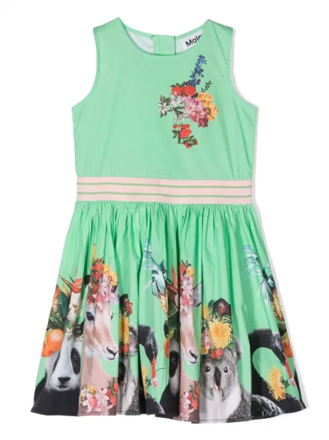 Molo floral-print sleeveless dress