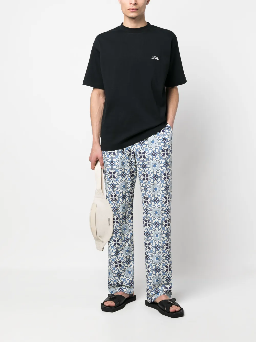 Drôle De Monsieur Broek met print - Blauw