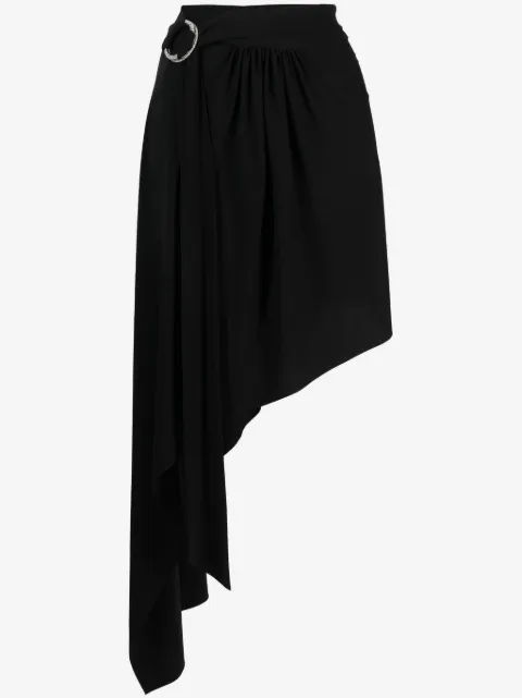 Alexandre Vauthier ring-detail belted asymmetric skirt
