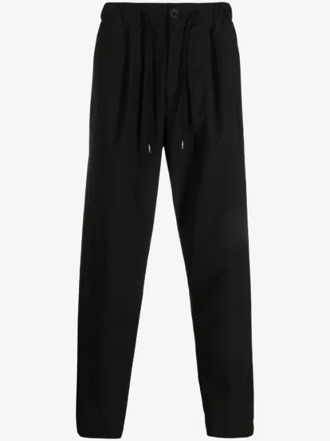 Herno drawstring-waist straight-leg trousers