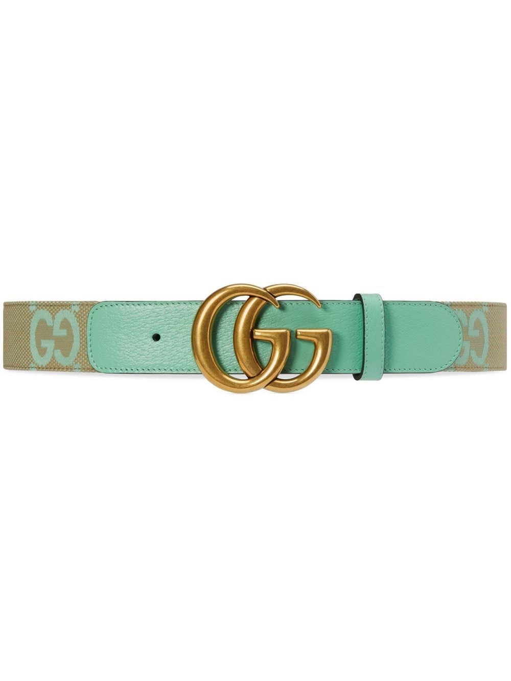 Gucci Gg Marmont Buckle Belt In Grün