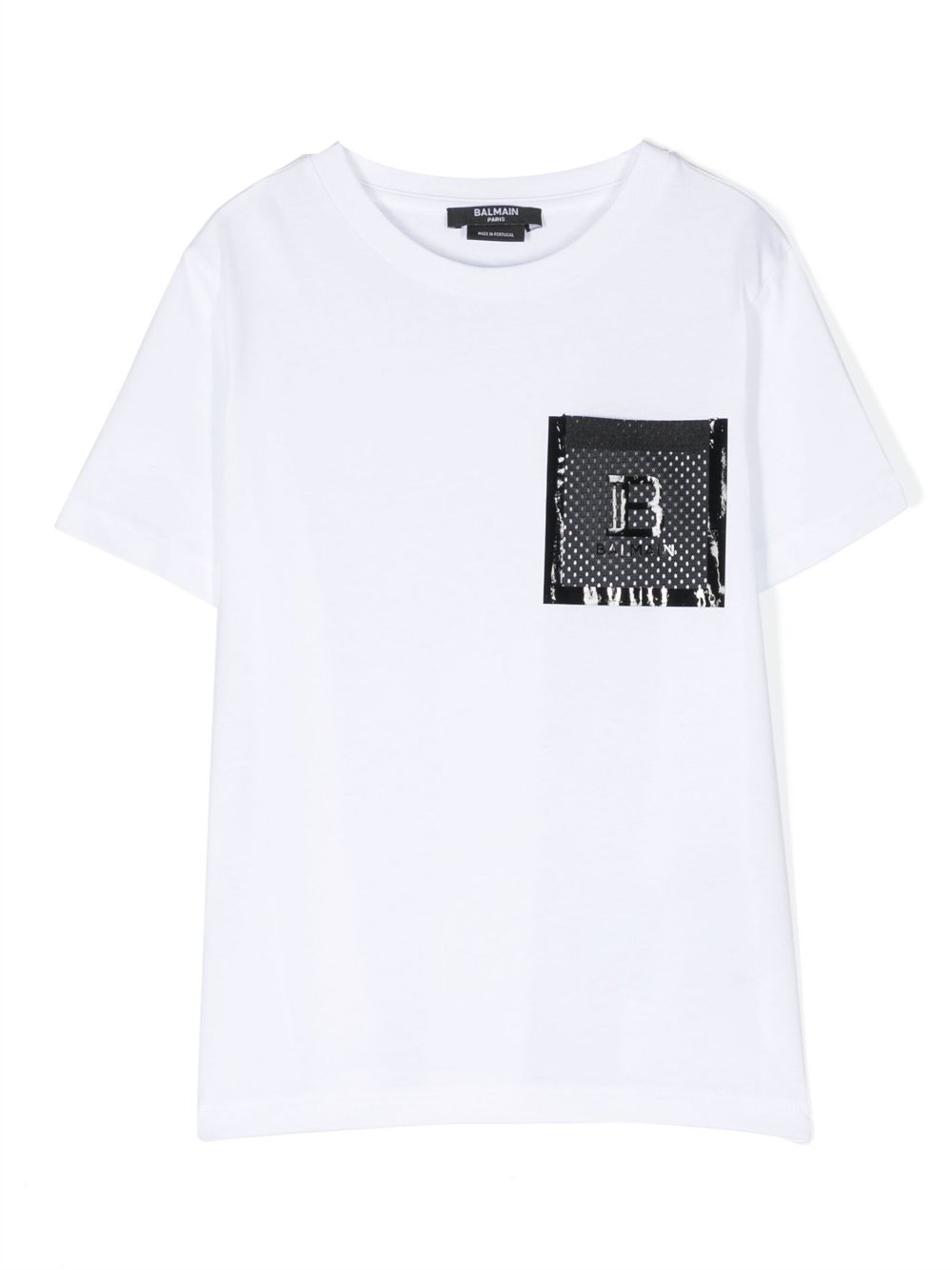 Balmain Kids logo-print T-shirt - White