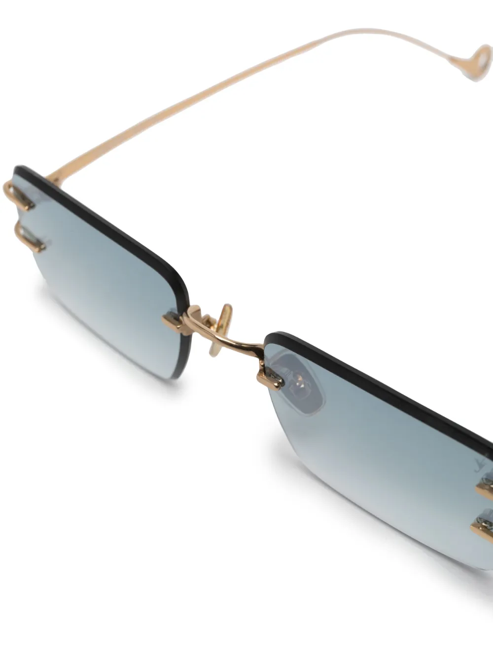  Eyepetizer Dillinger Square-frame Sunglasses - Gold 