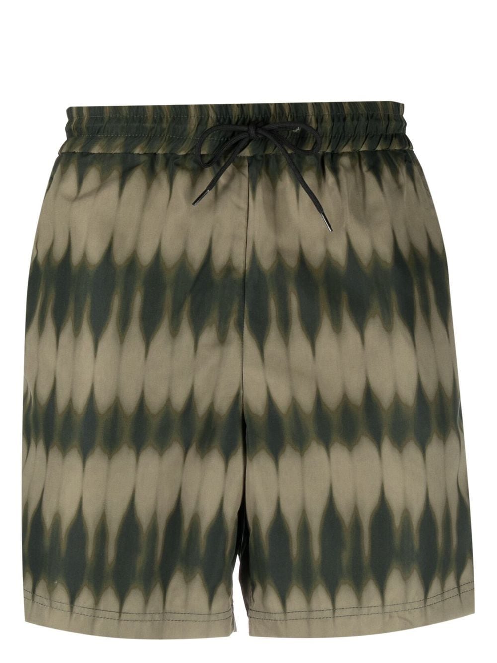 Shop Apc Bobby Tie-dye Swim Shorts In Grün