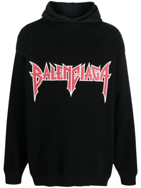 Balenciaga Metal cotton hoodie Men