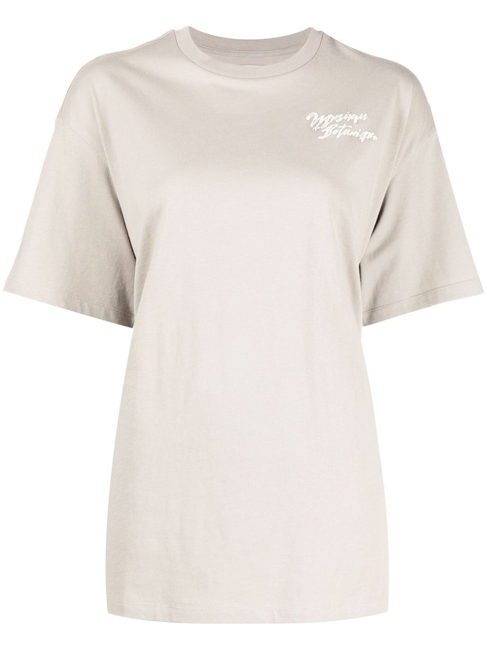 Musium Div. Embroidered Cotton T-shirt In Brown