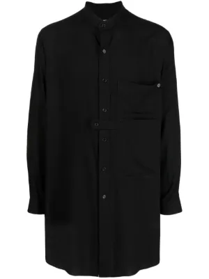 Yohji Yamamoto ノッチドカラー シャツ | ブラック | FARFETCH JP