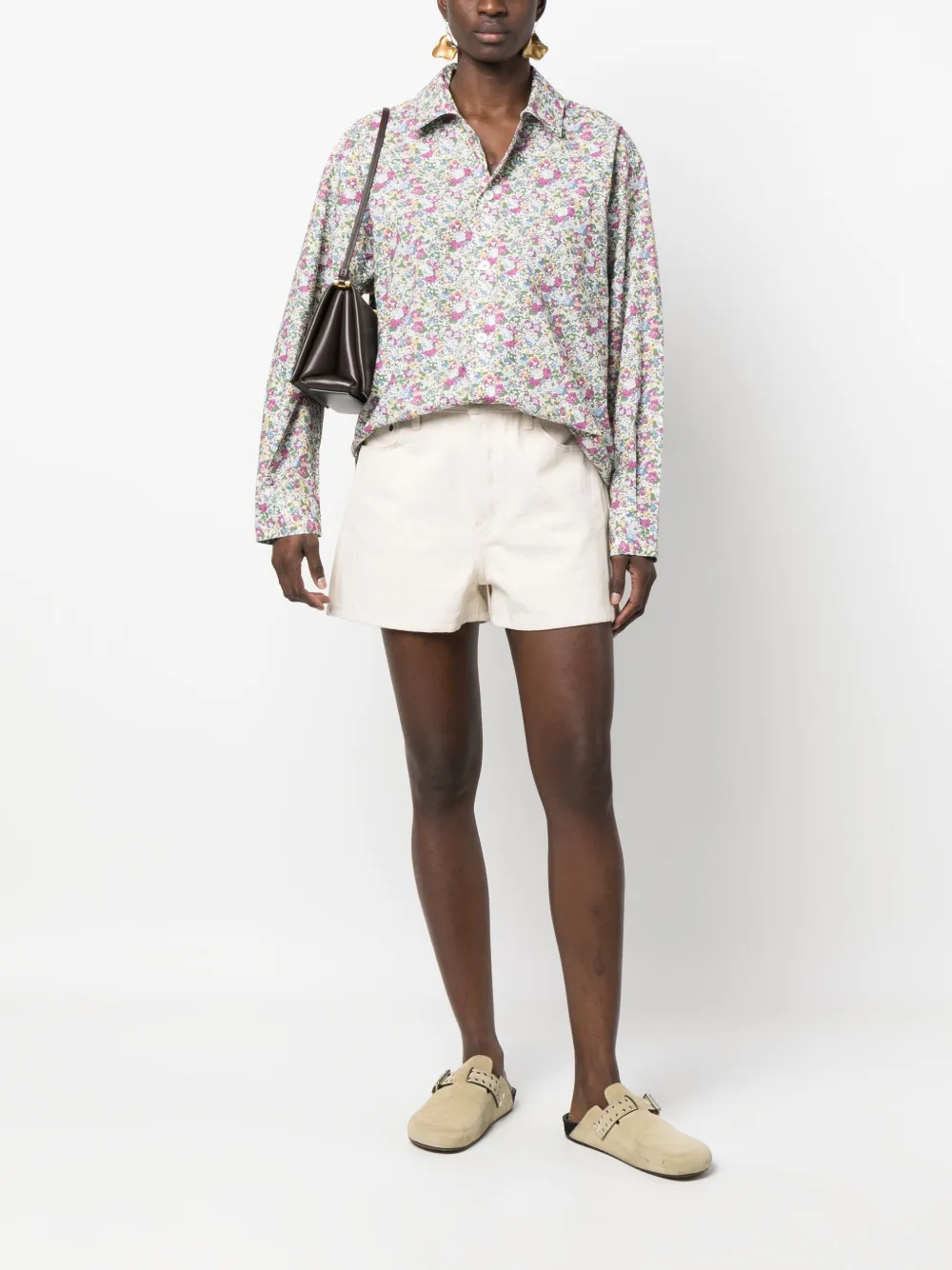 A.P.C. x Liberty shirt met bloemenprint - Wit