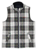 Barbour Kids plaid-pattern padded gilet - Blue