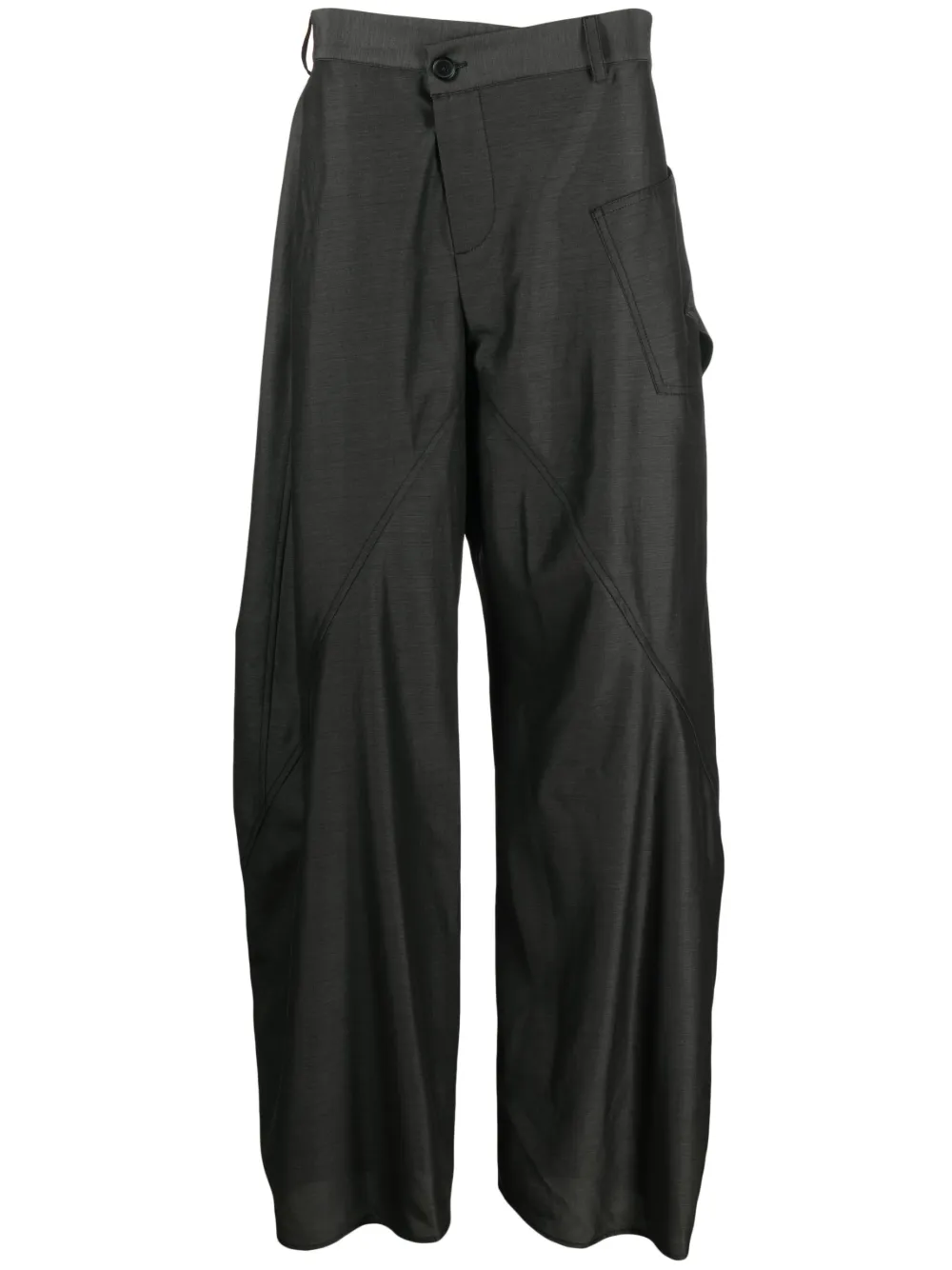 Jw Anderson Weite Hose Twisted In Grau