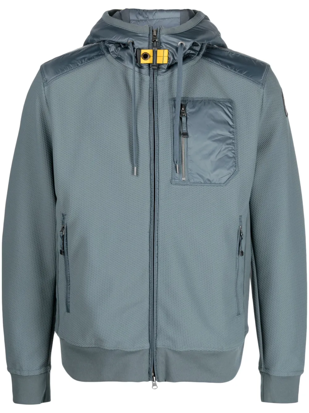 Parajumpers logo-patch hodded jacket - Blue