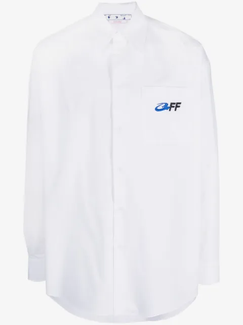 Off-White Hemd mit Exact Opp-Print
