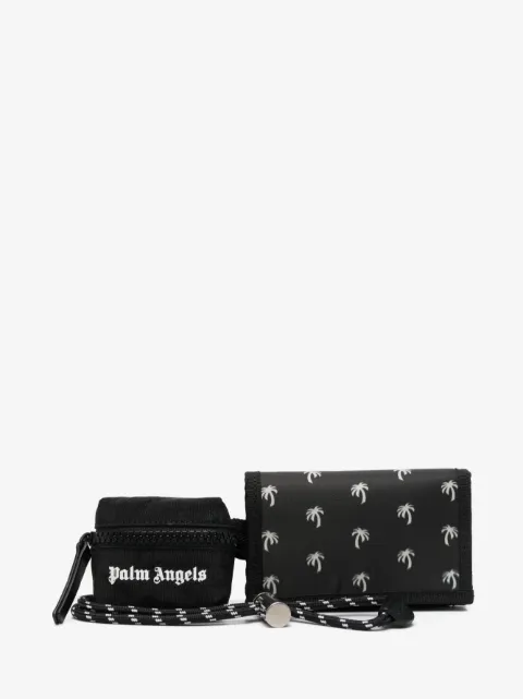 Palm Angels palm tree print lanyard wallet