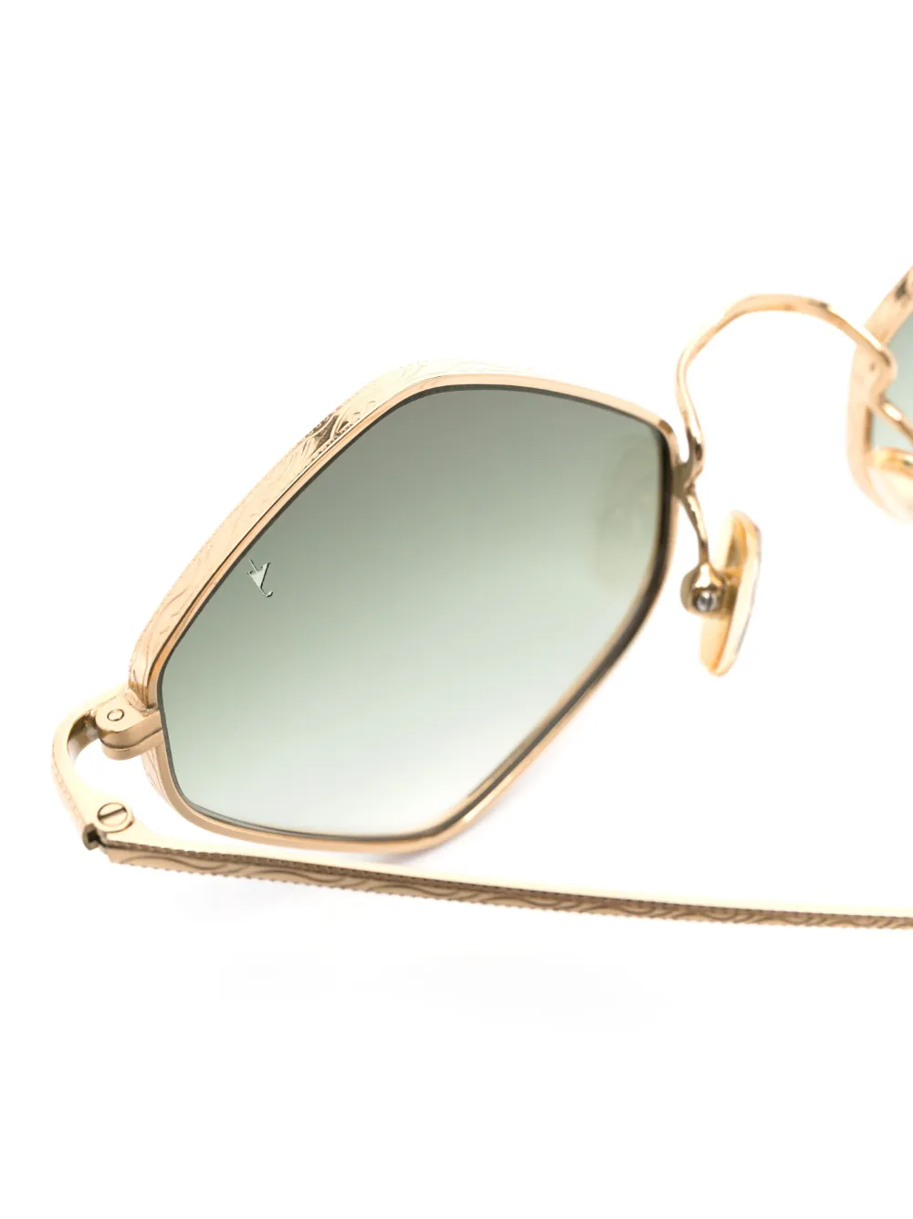  Eyepetizer Geometric-frame Sunglasses - Gold 
