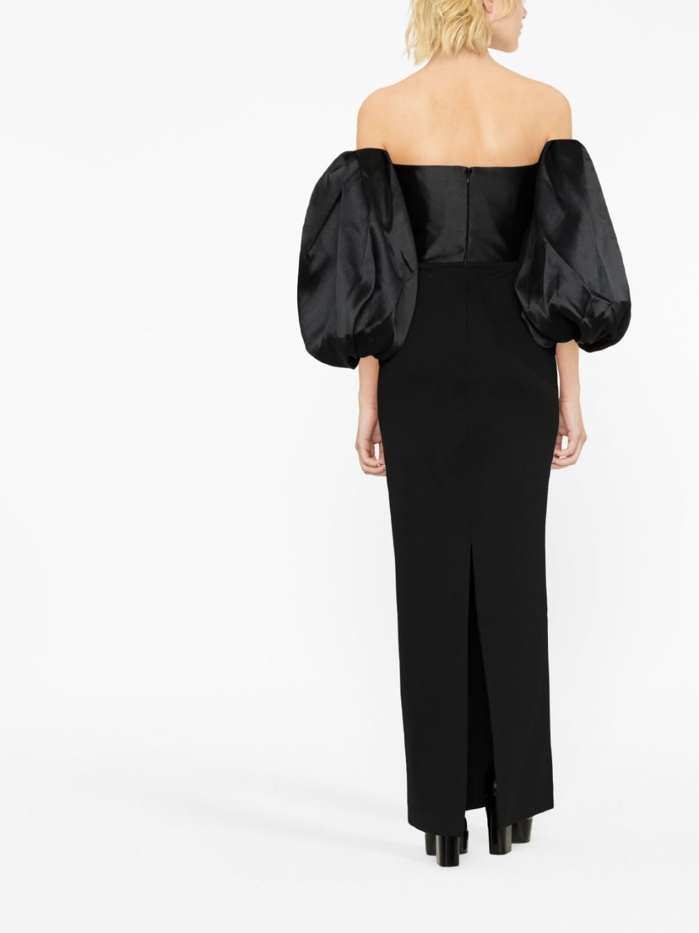 Solace London Chanton oversized-sleeves Dress - Farfetch