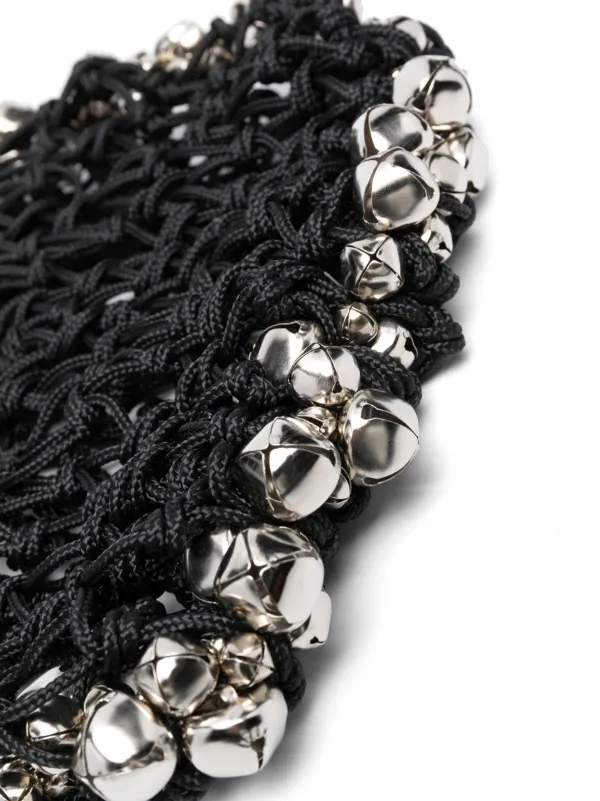 Niccolò Pasqualetti bell-detail Woven Tote Bag | Black