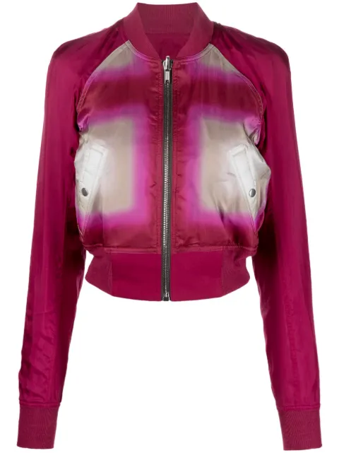 Rick Owens - cropped gradient-effect bomber jacket