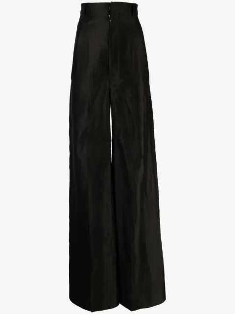 Rick Owens pantalones anchos con tiro alto