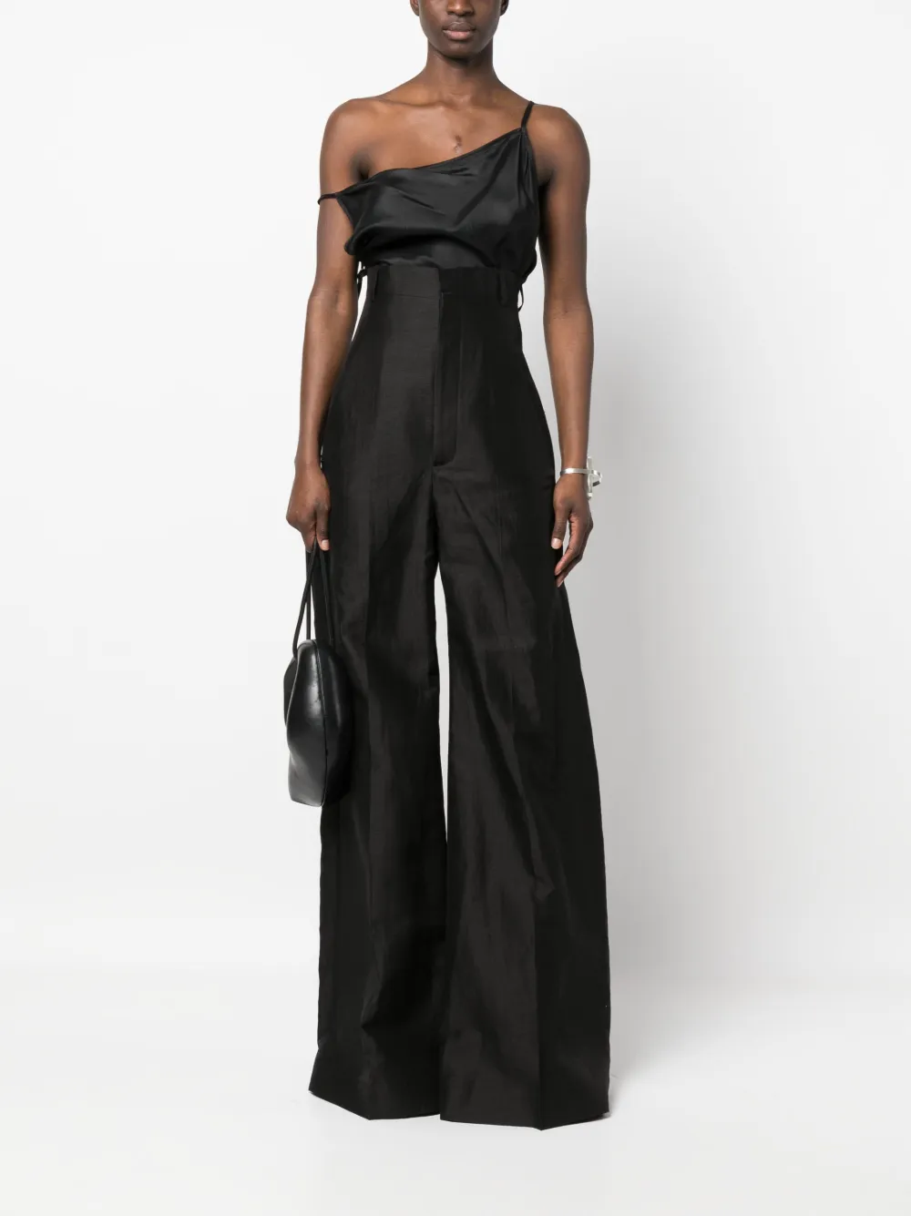 rickowens Rick Owens Broek met wijde pijpen - Zwart