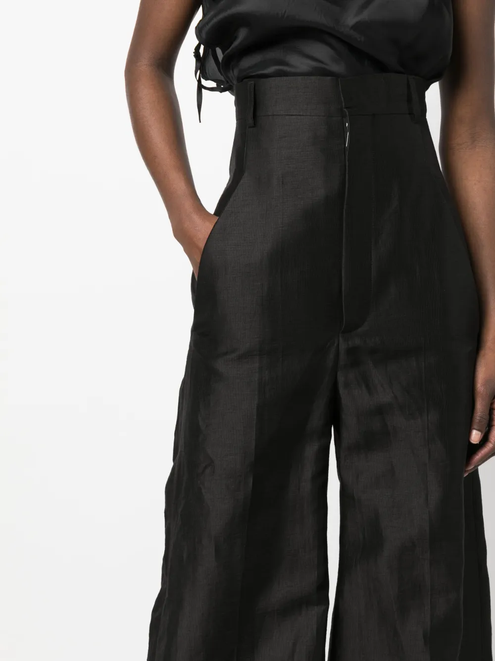 Rick Owens high-waist wide-leg trousers | Image 5