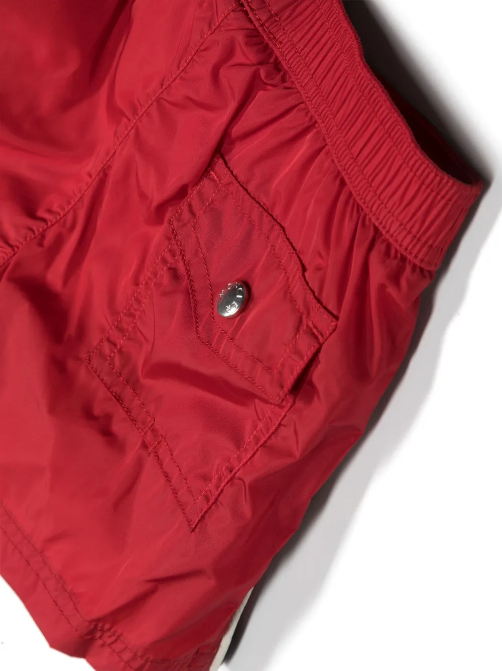 Moncler Enfant Zwembroek met logopatch - Rood