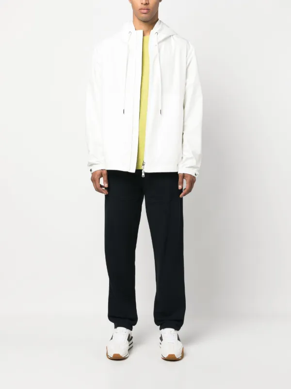 Moncler zip-fastening Hooded Jacket | White | FARFETCH