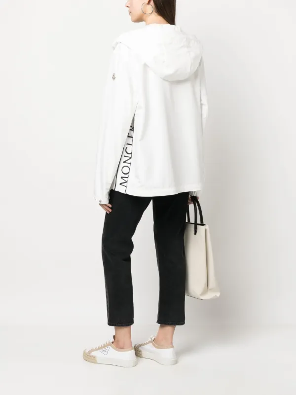 Moncler zip-fastening Hooded Jacket | White | FARFETCH