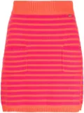 Sonia Rykiel striped knitted short skirt - Pink