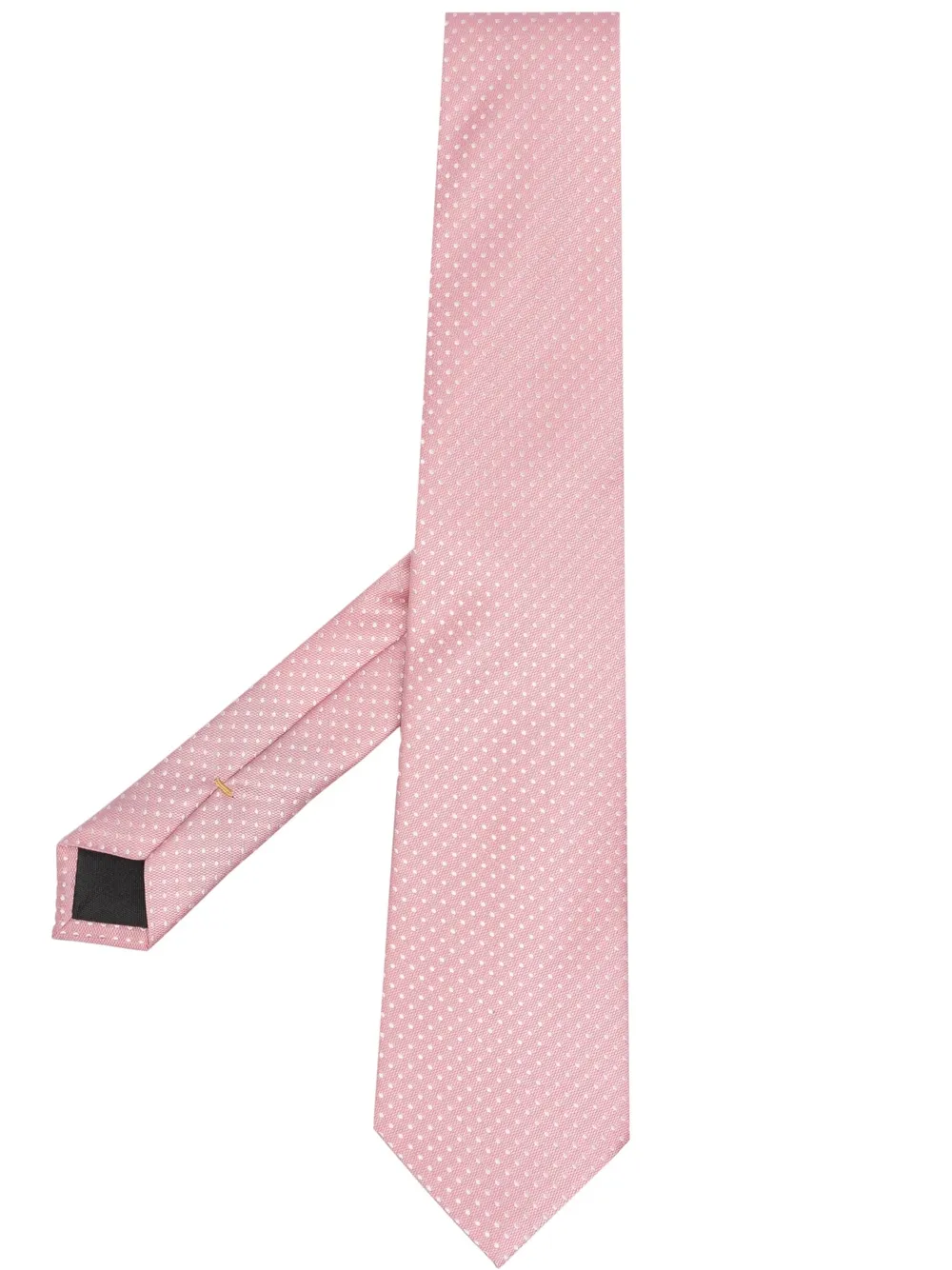 Canali 7cm Polka Dot Silk-jacquard Tie In Pink