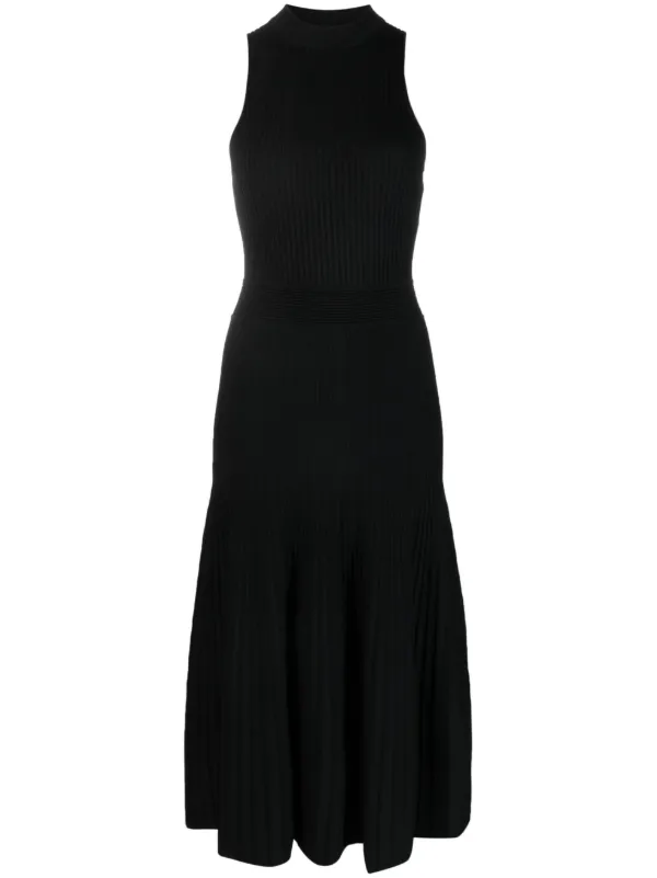 Simkhai Marianne Tank Pleated Dress in Black