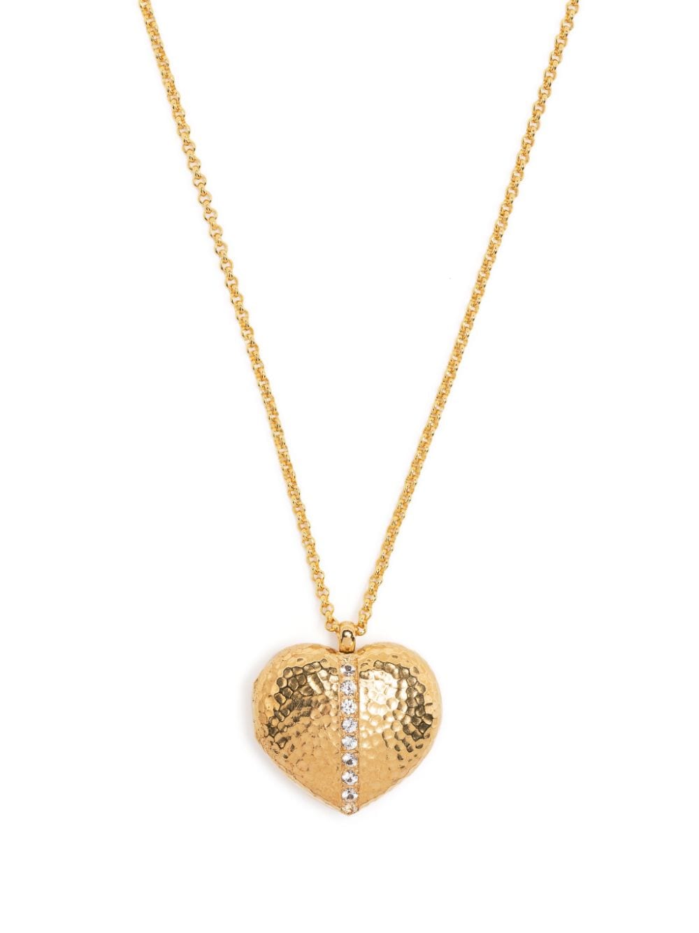 Dower & Hall Heart Lumiere Pendant Necklace In Gold